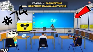 Franklin Participating in Computer Malayalam Typing  GTA 5  74 [upl. by Ardnoyek]