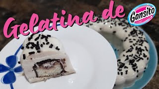 Como hacer Gelatina rellena de GANSITOS  ideas para san valentin [upl. by Madison]