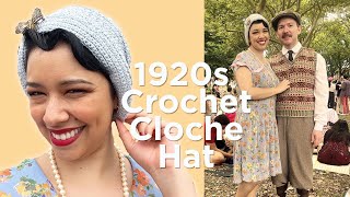 Crocheting a 1920s Cloche Hat  The Knit Yorker [upl. by Dennis]