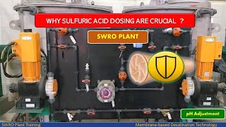 Why sulfuric acid dosing are crucial   Sulfuric acid Treatment  Desalination Plant [upl. by Llegna]