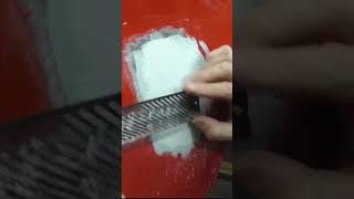 How to Fix a Dent with a Slide Hammer shorts autobodyrepair autobody autobodywork [upl. by Arreis]