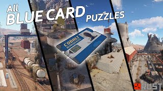 PC amp Console RUST All Blue Keycard Puzzles [upl. by Nomannic763]