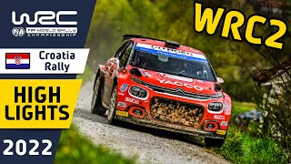 WRC Rally Highlights  Croatia Rally 2022  WRC2 Results and Final Day Rally Action [upl. by Deloris]