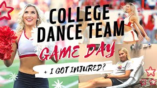 University of Houston Dance Team GAMEDAY Day in the Life ✭ amp I got injured [upl. by Shirah716]