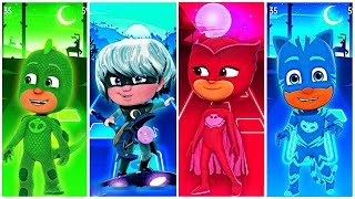 Luna Girl ðŸ†š CatBoy ðŸ†š Gekko ðŸ†š Owlette  PJ Masks ðŸŽ¶ Tiles Hop EDM Rush [upl. by Nodle]