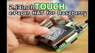 Waveshare 213inch Touch EPaper Display For Raspberry Pi250×122 Pixels BlackWhite SPI Interface [upl. by Ayhdnas]