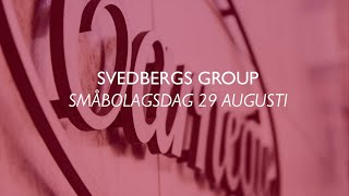 Svedbergs Group presentation  Carnegie småbolagsdag [upl. by Hobbie651]