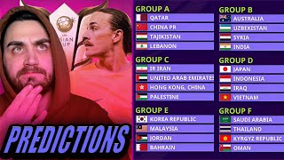 ASIAN CUP 2023 GROUP STAGE PREDICTIONS [upl. by Rinna]