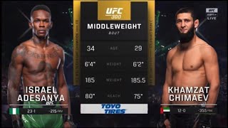 Israel Adesanya vs Khamzat Chimaev  Highlights before the match [upl. by Nywroc]