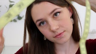 ASMR  Face Measuring 📏 Indistinct Whispers [upl. by Neveda]