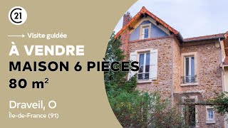 Maison meulière de 6 pièces 80 m² à vendre  Draveil ÎledeFrance 91  Century 21 Avantage immo [upl. by Malchus]