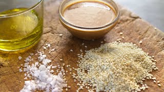 Easy Homemade Tahini Recipe 10 MINUTE recipe with just 3 ingredients [upl. by Hebe]