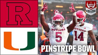 Pinstripe Bowl Rutgers Scarlet Knights vs Miami Hurricanes  Full Game Highlights [upl. by Gilead]