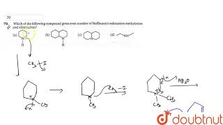 Which of the following compound gives even number of hoffmanns exhaustive methylation an elimintio [upl. by Auqenat559]