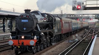 Armistice Day Railtour With Black Five Steam Locomotive 44871 At Ashford International Stn 111124 [upl. by Orsino]