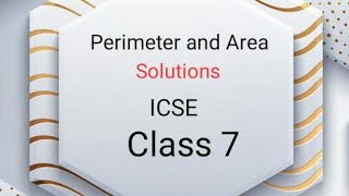 Perimeter and Area  Exercise 22 A part 2nd Class 7 [upl. by Nirb]