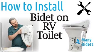 How to install a Bidet Seat on an RV toilet [upl. by Strenta]