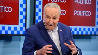 Full interview with Sen Chuck Schumer at DNC  Politico [upl. by Warenne]