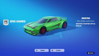 Fortnite Is Gifting A FREE Car Get It Now❗️🔥 New DIESTRO Car  Decals [upl. by Tersina]