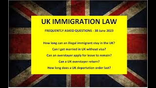 UK Immigration law update  Frequently Asked Questions  30 6 2023 [upl. by Mcilroy]