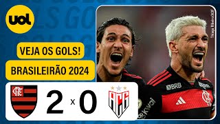 FLAMENGO 2 X 0 ATLÉTICOGO  CAMPEONATO BRASILEIRO 2024 VEJA VÍDEO COM GOLS DE PEDRO E ARRASCAETA [upl. by Goldstein]