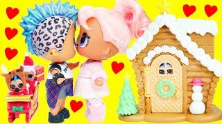 LOL Surprise Dolls Christmas Party with Punk Family Wrong Outfits  Toy Egg Videos [upl. by Ynottirb]