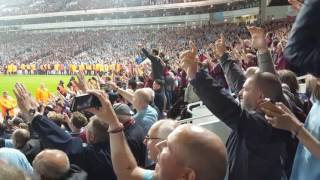 The last Im forever blowing bubbles final whistle final game at the Boleyn 32 against United [upl. by Einhorn283]