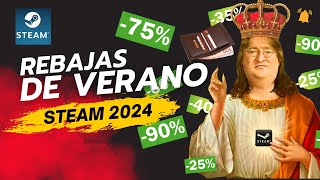 REBAJAS de VERANO en STEAM 2024  ofertas steam rebajas2024 [upl. by Arakawa]