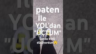 Yoldan kaydım🥶paten trabzon uçmak hız keşfet fpy [upl. by Enad489]