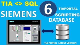 SIEMENS TIA PORTAL  DATABASE SCRIPTING [upl. by Nithsa]