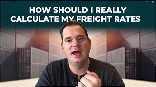 Freight Forwarding How to calculate freight rates [upl. by Nored]