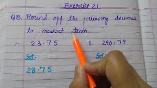 Rounding off decimal to nearest tenth [upl. by Fisken]