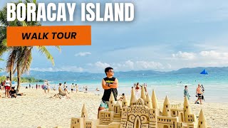 Walk Tour  Boracay Islands  Station 2 to Station 3 [upl. by Oirasec]