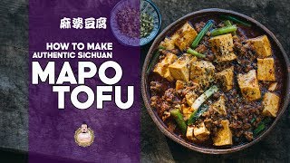 How to Make Authentic MaPo Tofu  麻婆豆腐  10 Minute Recipe  Sichuan Chinese Cooking [upl. by Eelsew]