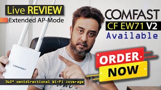 Comfast CFEW71  V2  360° WiFi Coverage  Unboxing amp Review  ORDER NOW  MsquareiT [upl. by Eiliab64]