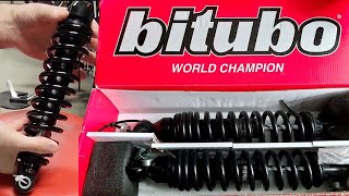 Bitubo Shocks for Harley  Install Ride amp Review [upl. by Ettevy]