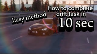 How to complete drift task in just 10 secondEasy methodCar parking multiplayer DeadloxGaming [upl. by Nahc]