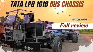 TATA LPO 1618 CHASSIS BS6 FULL REVIEW  TATA CHASSIS BS6 NEW SHREENATH COACH BUS BODY BUILDERS [upl. by Camille]