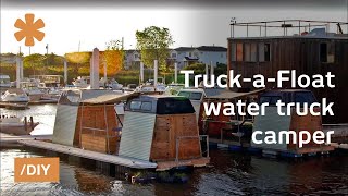 Waterworld done right NY TruckaFloat as truckboat camper [upl. by Chitkara]