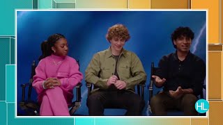 Stars of the Disney series ‘Percy Jackson and the Olympians’ chat big season finale [upl. by Atikal]