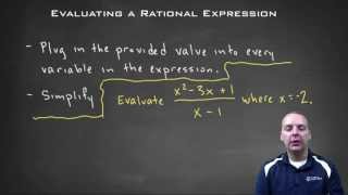 How to Evaluate a Rational Expression [upl. by Nivlak]