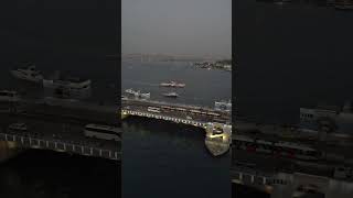 Karaköy Galata köprüsü İstanbul Eminönü drone [upl. by Hutchison305]