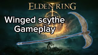 Elden ring winged scythe gameplay [upl. by Leanora74]