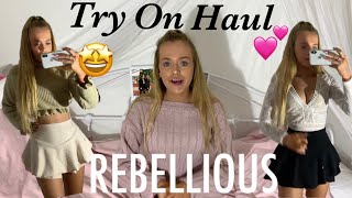 HUGE TRY ON REBELLIOUS FASHION HAUL MARCH 2019🥰💕AD [upl. by Oinesra]