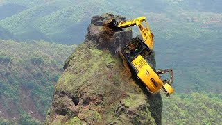 10 Extreme Dangerous Idiots Excavator Operator Skill  Fastest Climbing Excavator Machines Driving [upl. by Rosemaria]