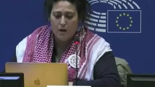 BRAVO  Eléonore Merza Bronstein AJAB quotJuifs Européens pour la Palestinequot au Parlement UE [upl. by Animrac427]