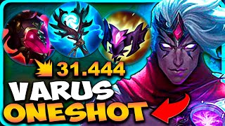 😨¡USO la BUILD MÁS HORRIBLE de VARUS AP así es la NUEVA BUILD de VARUS ONESHOT ¡WTF RIOT [upl. by Malchy]