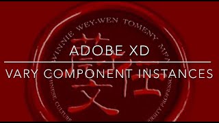 Adobe XD  Vary component instances [upl. by Akimak]