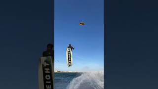 Crazy huge Kitesurfing jump 😱🤯 with EleveightKites [upl. by Airamesor]