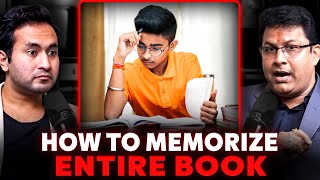 How to MEMORIZE an Entire BOOK with Page Numbers  Memory Man of India [upl. by Pegasus]